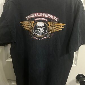 Vintage Powell Peralta Skateboards T-Shirt size Large black/grey.